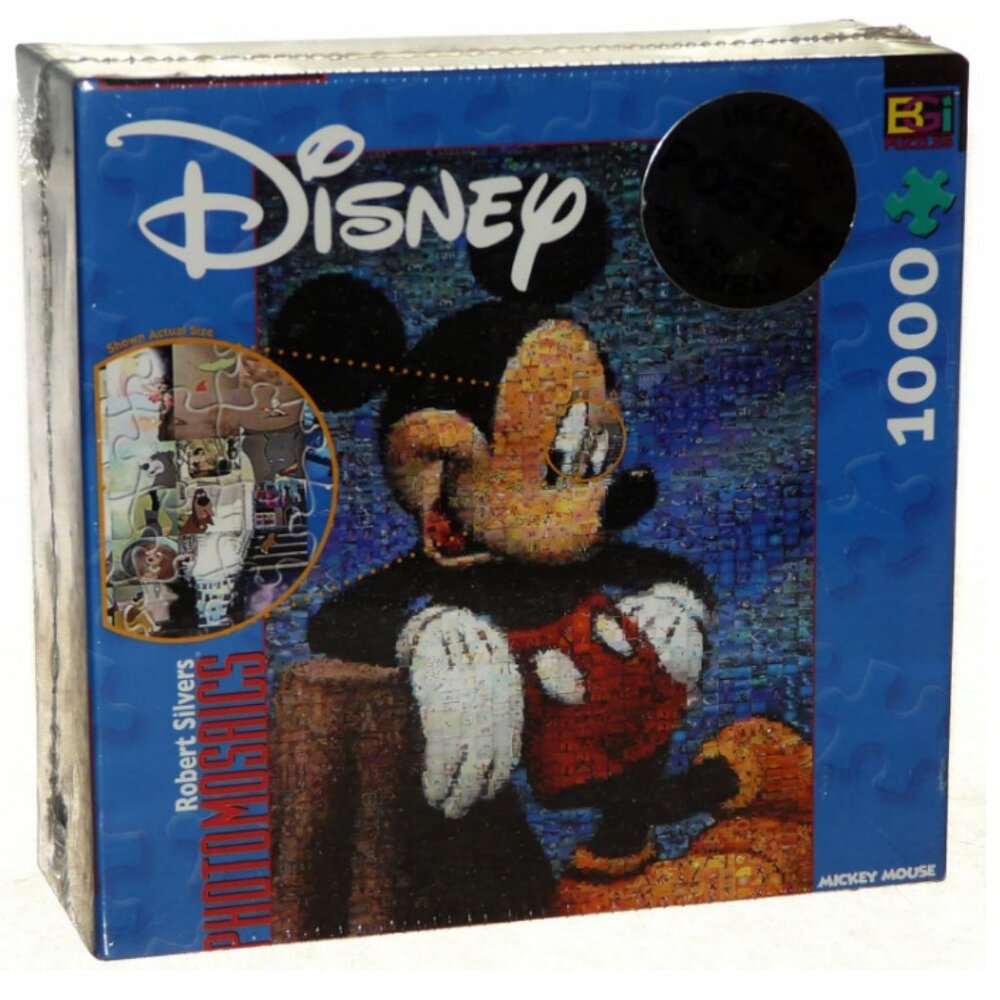 Mickey Mouse Photomosaic 1000 pieces Jigsaw Puzzle Includes Fold-out Poster